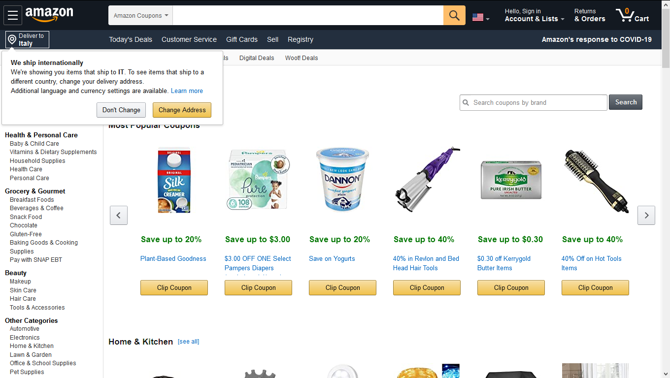 Amazon Coupons Site