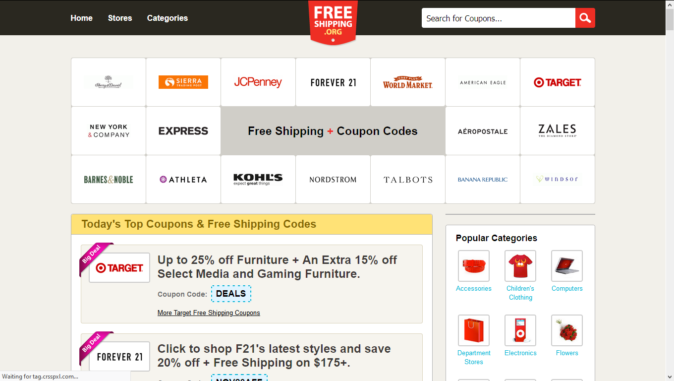 FreeShipping Coupons Site